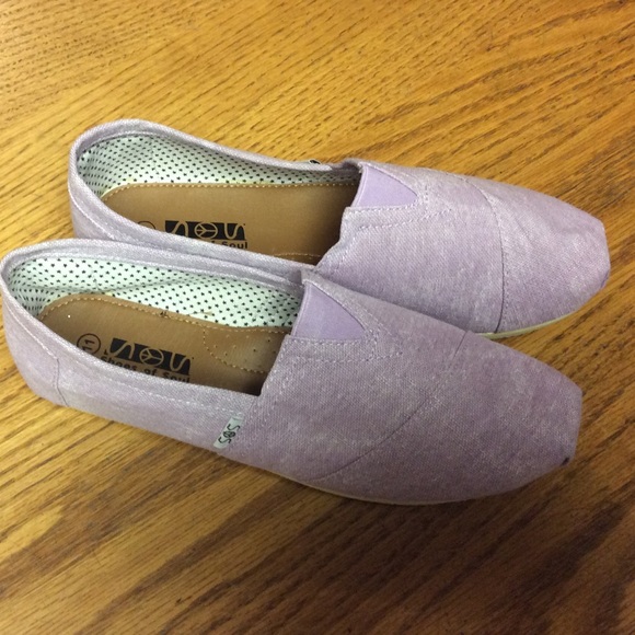SOS lilac canvas shoes - Picture 1 of 2